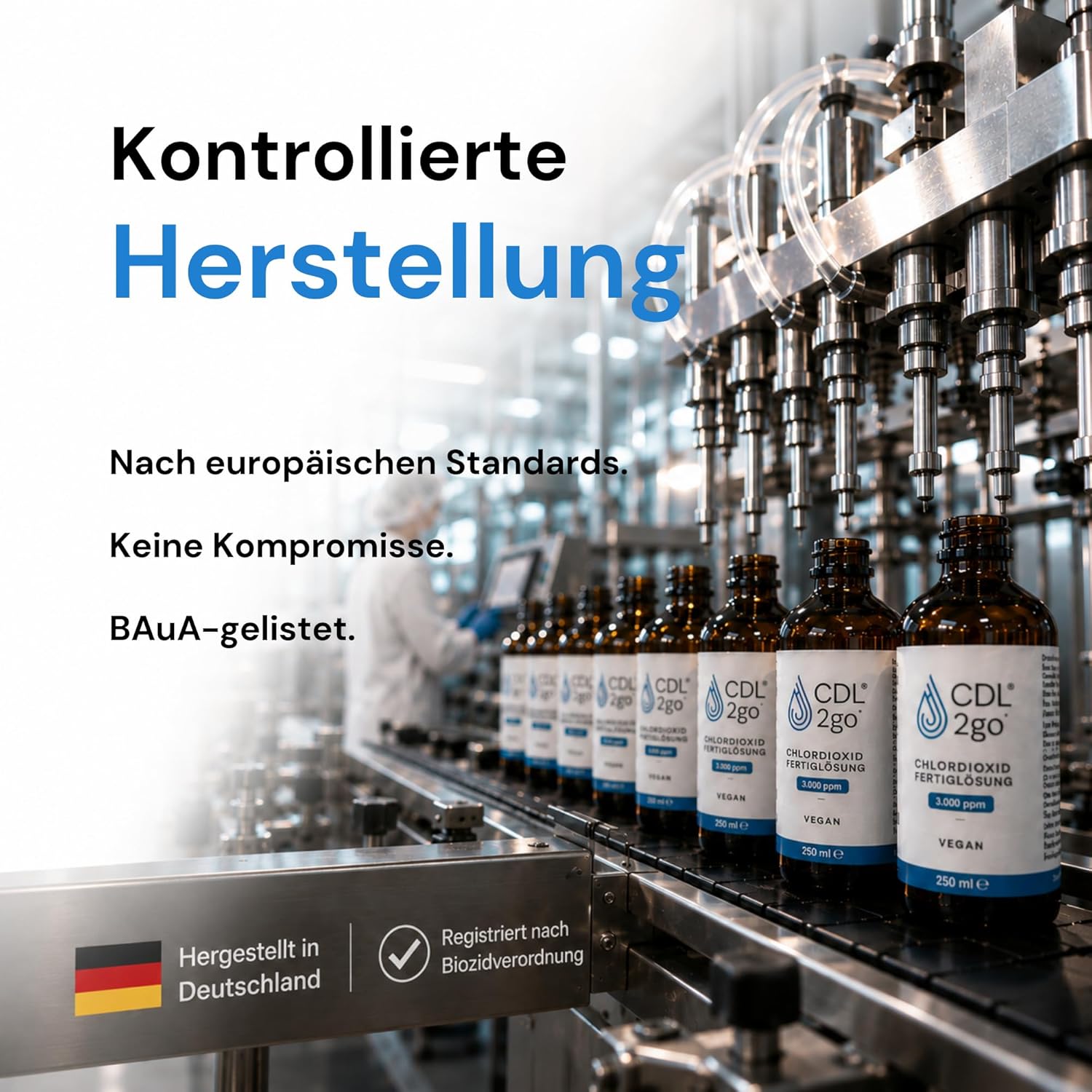 Chlordioxid Lösung 0,3 % – CDL2go Fertiglösung 250 ml (CDL / CDS)