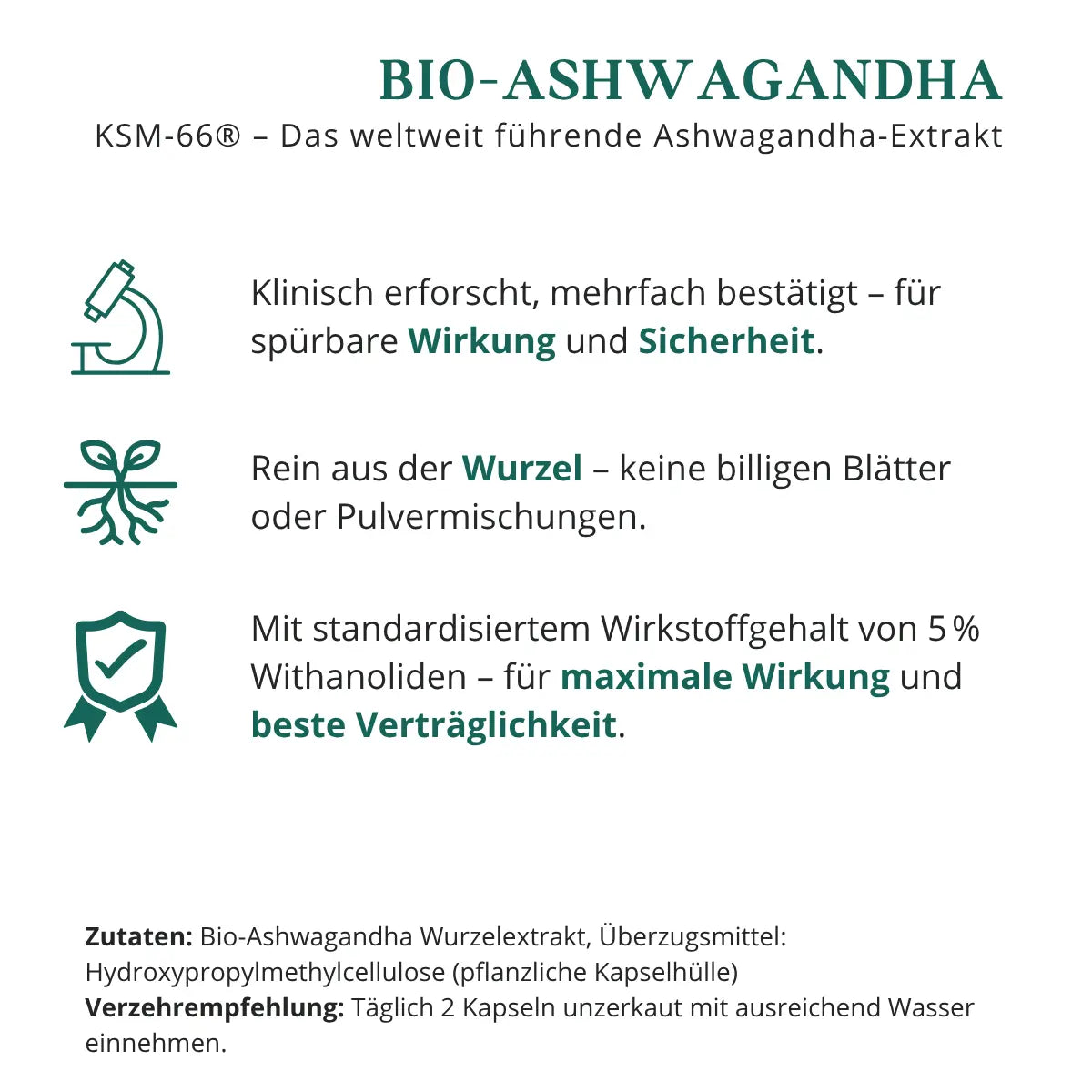 Ashwagandha Kapseln KSM-66®