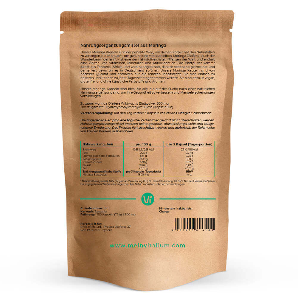 Moringa Kapseln - meinVitalium