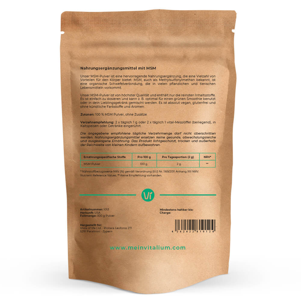 MSM Pulver - meinVitalium
