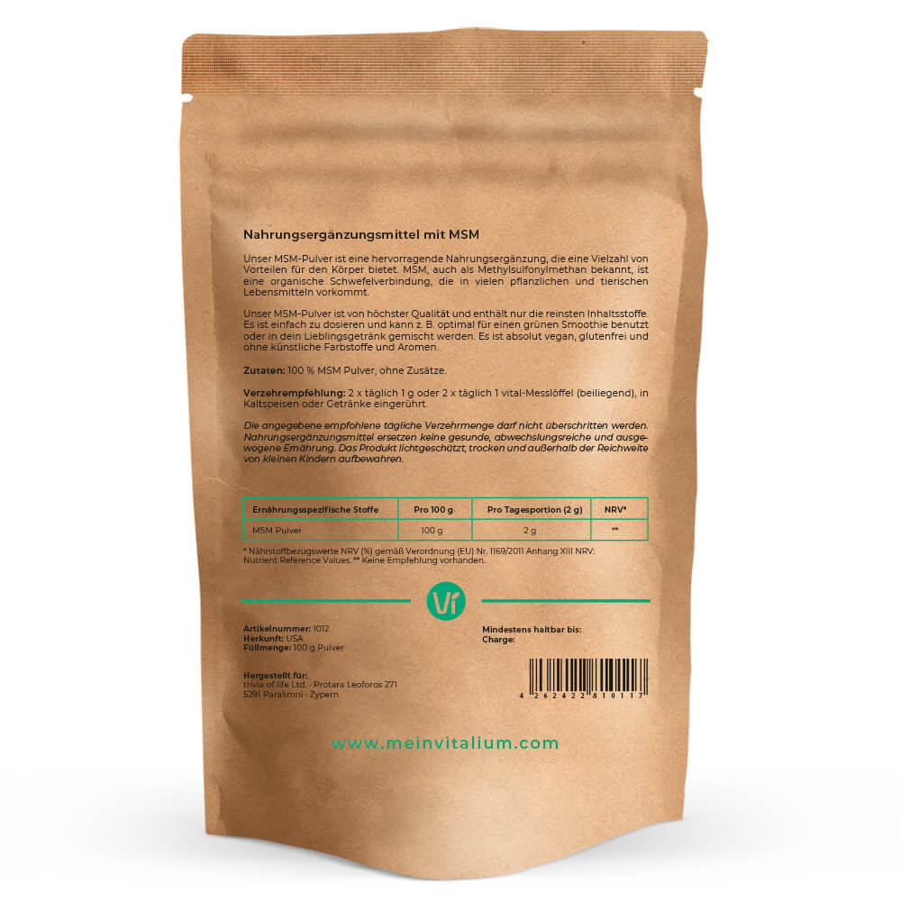 MSM Pulver - meinVitalium