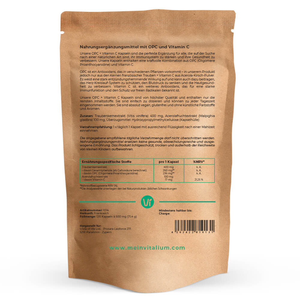 OPC + Vitamin C Kapseln - meinVitalium