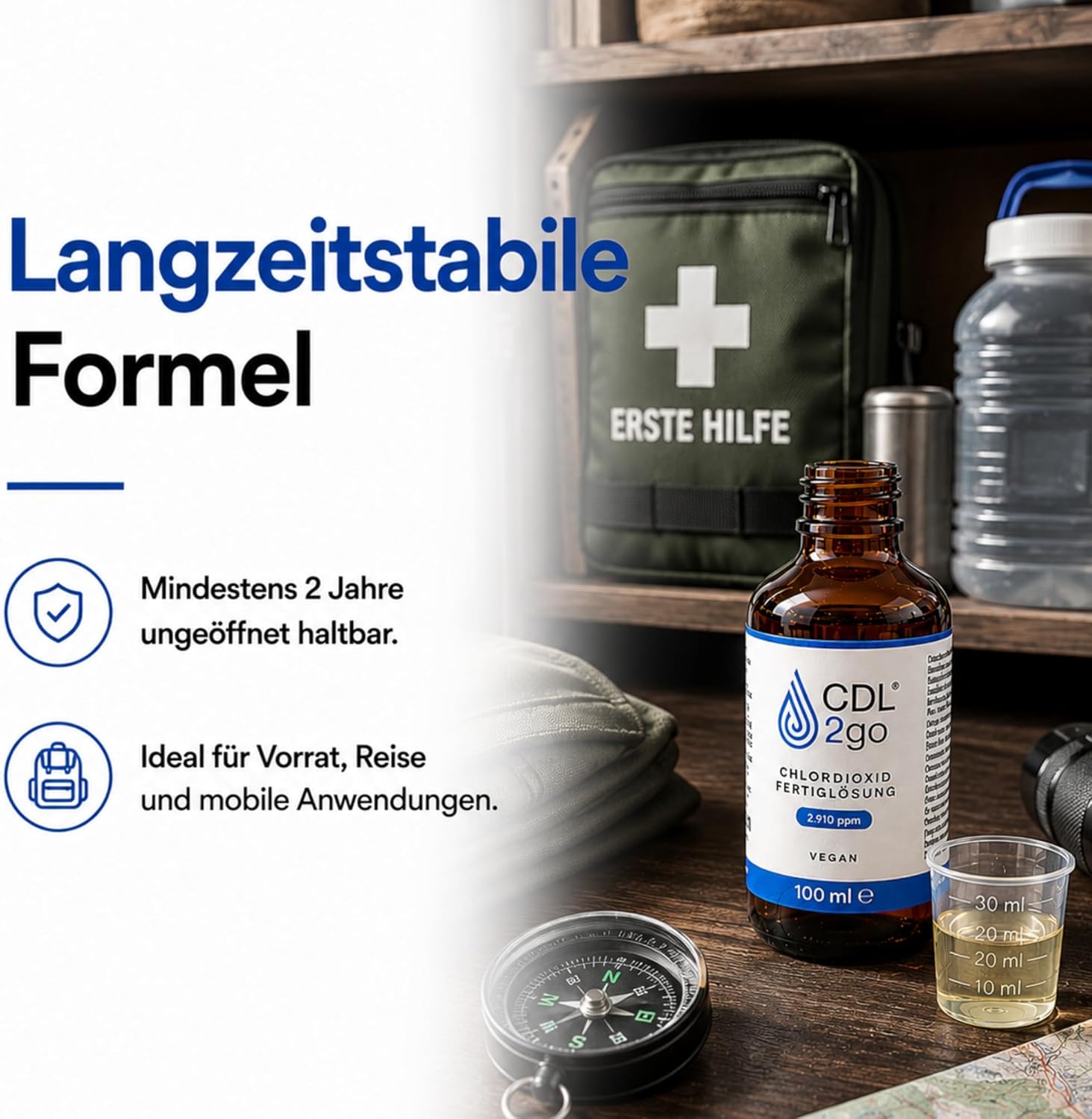Chlordioxid Lösung 0,3 % – CDL2go Fertiglösung 100 ml (CDL / CDS)