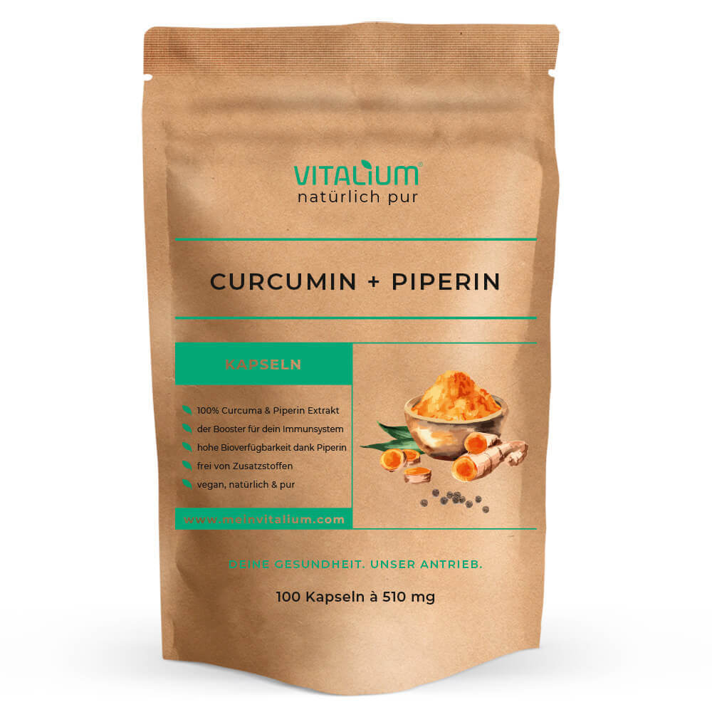 Curcumin + Piperin Kapseln - meinVitalium